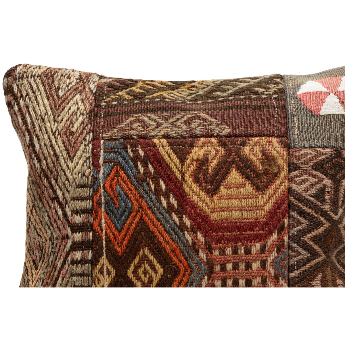 Patchwork Kilim Cushion Pillow Cover 16" x 16"