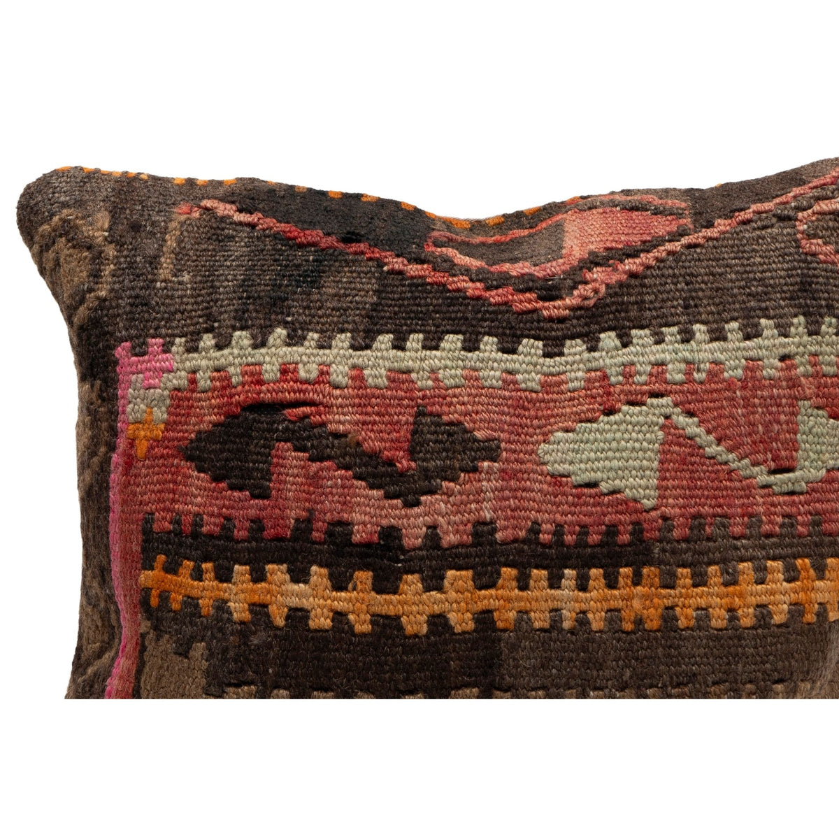 Handmade Kilim Throw Pillow Cover 16" x 16"