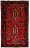 4'4" x 7'3" - Handmade Vintage Persian Style Rug