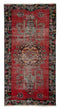 3'7" x 7'3" - Handmade Vintage Persian Style Rug