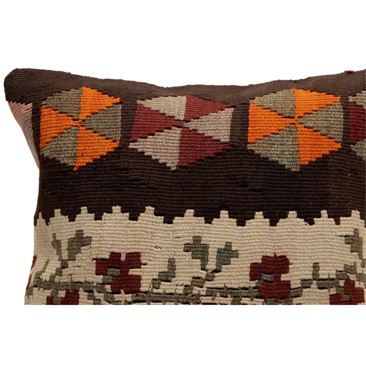 Handmade Kilim Throw Pillow Cover 16" x 16"