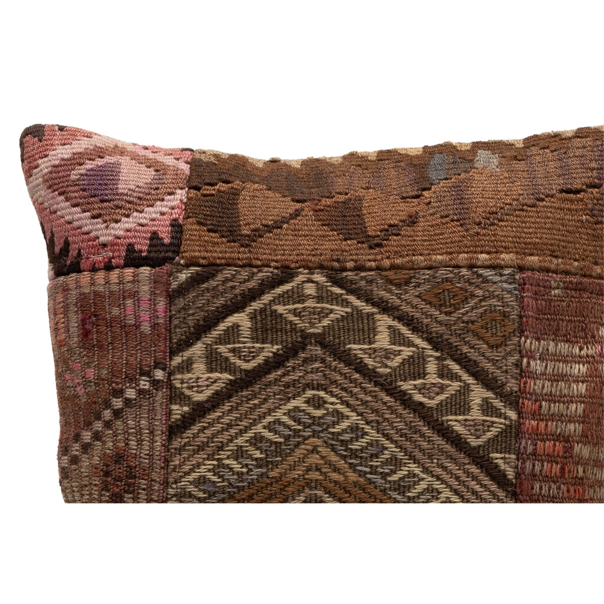 Patchwork Kilim Cushion Pillow Cover 16" x 16"