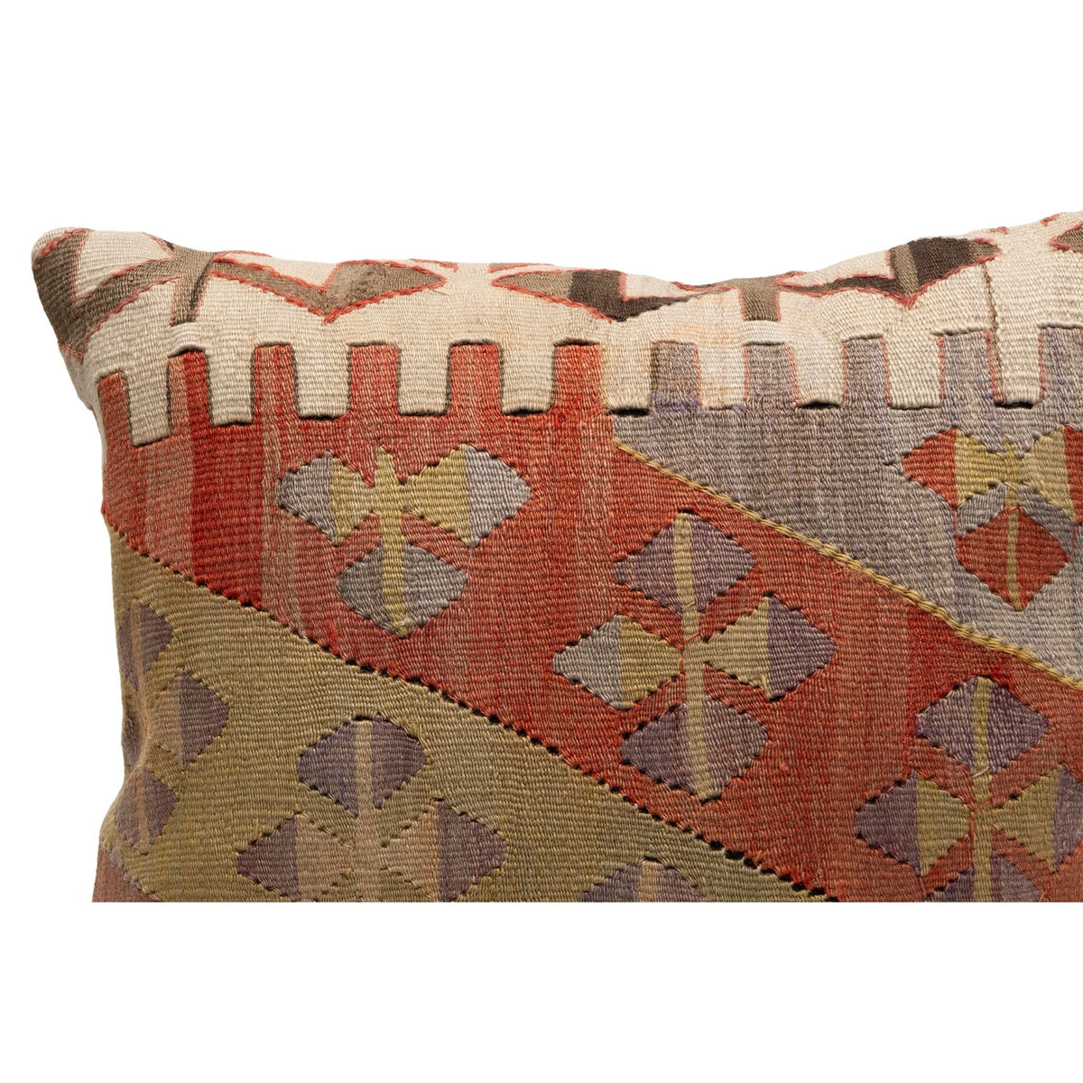 Handmade Neutral Throw Pillow Cover 20" x 20"