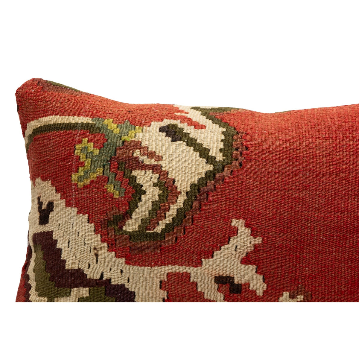 Handmade Neutral Kilim Pillow Case 12" x 20"