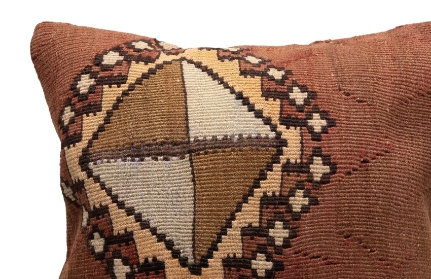 Vintage Neutral Kilim Pillow Case 20" x 20"