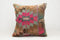 20x20 Wool Turkish Kilim Accent Pillow Cover