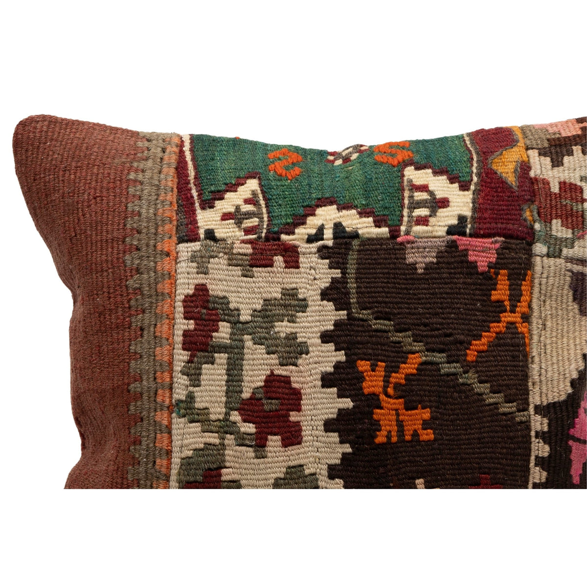 Handmade Vintage Turkish Kilim Pillow Cover