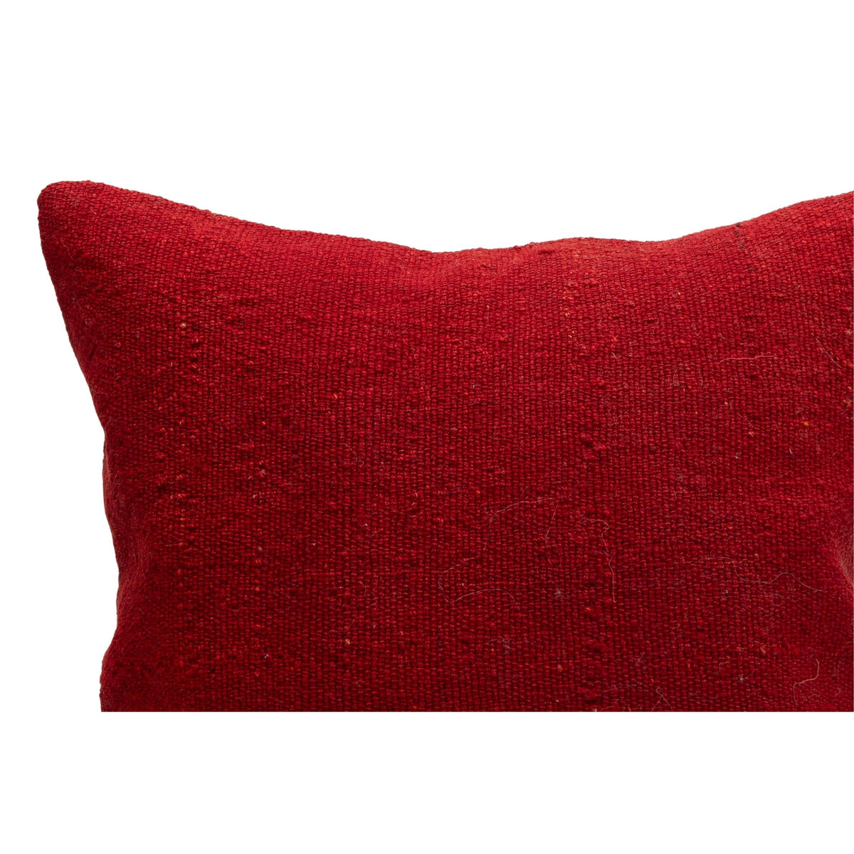 Handwoven Red Kilim Throw Pillow Case 16" x 16"