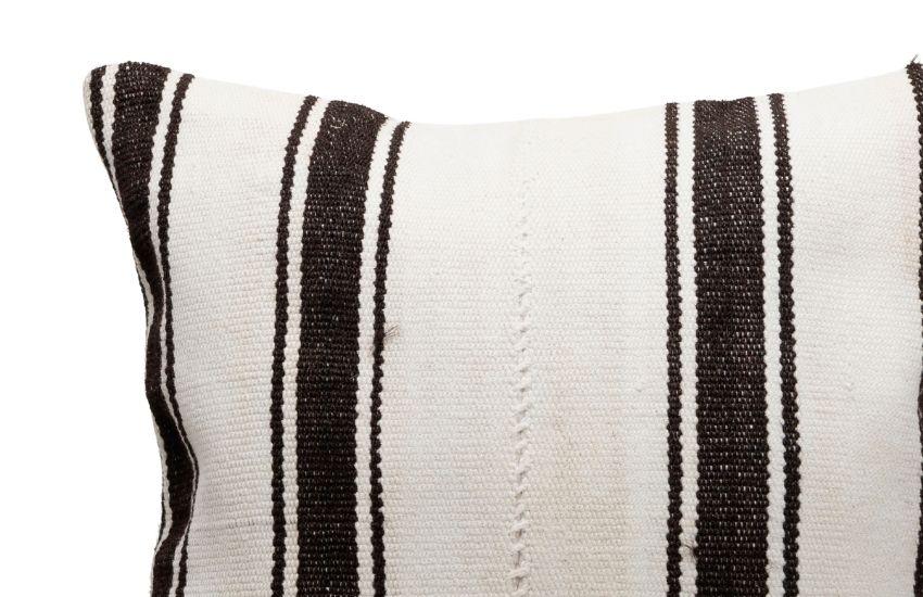 Neutral Striped Kilim Pillow Case 20" x 20"