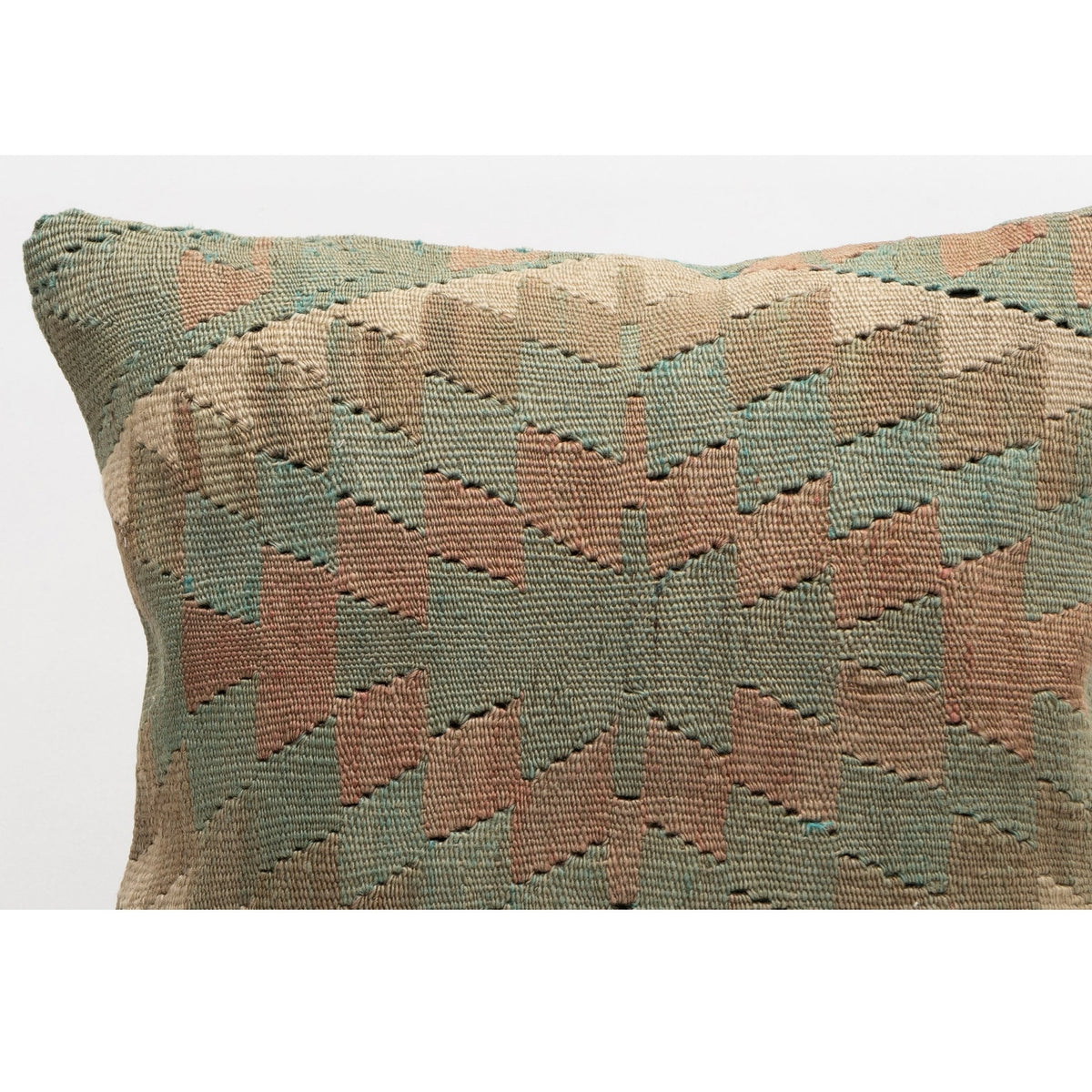 Handwoven Kilim Throw Pillow Cover 16" x 16"