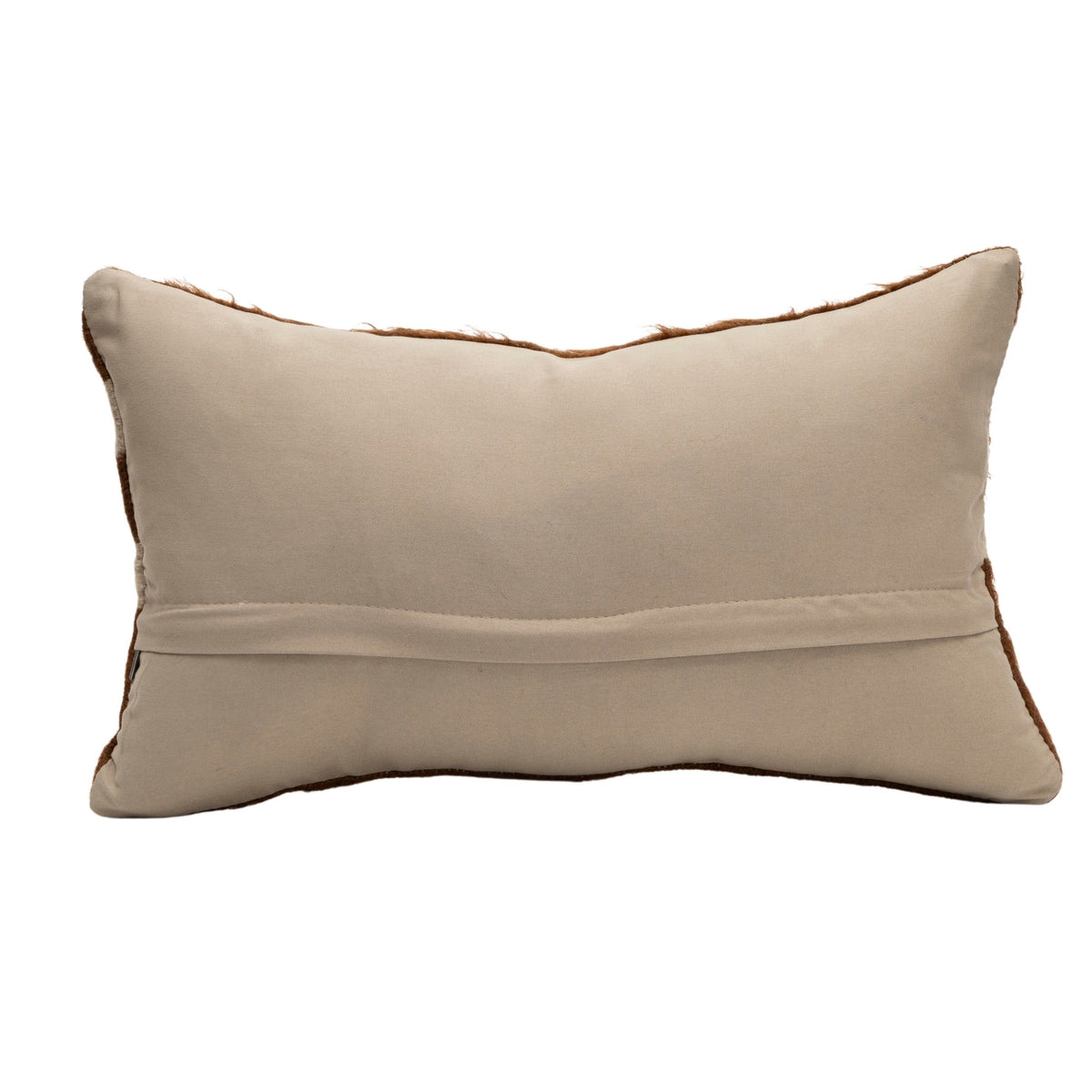 Neutral Wool Kilim Throw Pillow Cover 12" x 20"