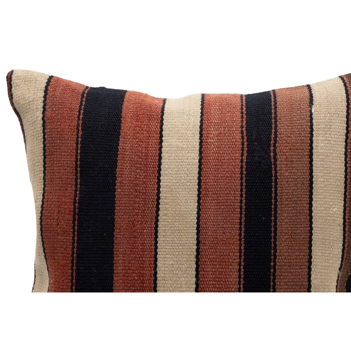 Vintage Striped Kilim Throw Pillow Case 16" x 16"