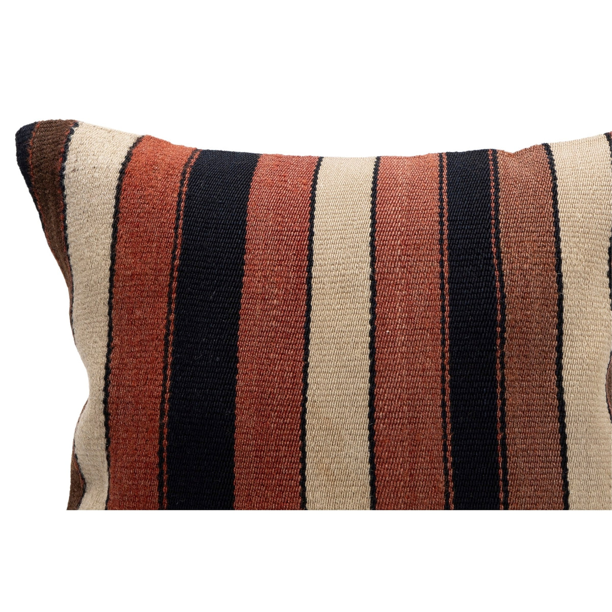 Vintage Striped Kilim Throw Pillow Case 16" x 16"