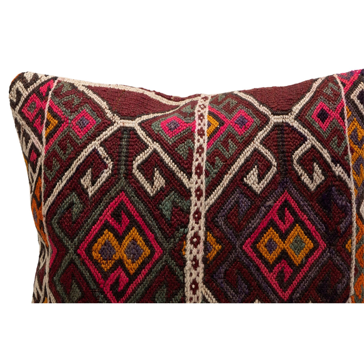 Handmade Kilim Throw Pillow Cover 16" x 16"