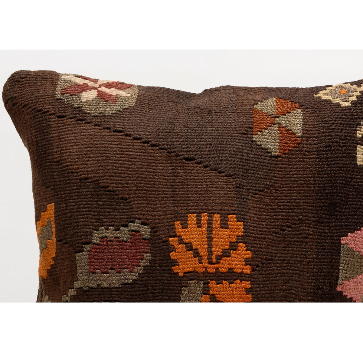 Handmade Kilim Throw Pillow Cover 16" x 16"