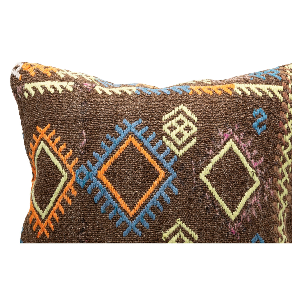 Vintage Geometric Kilim Throw Pillow Case 20" x 20"