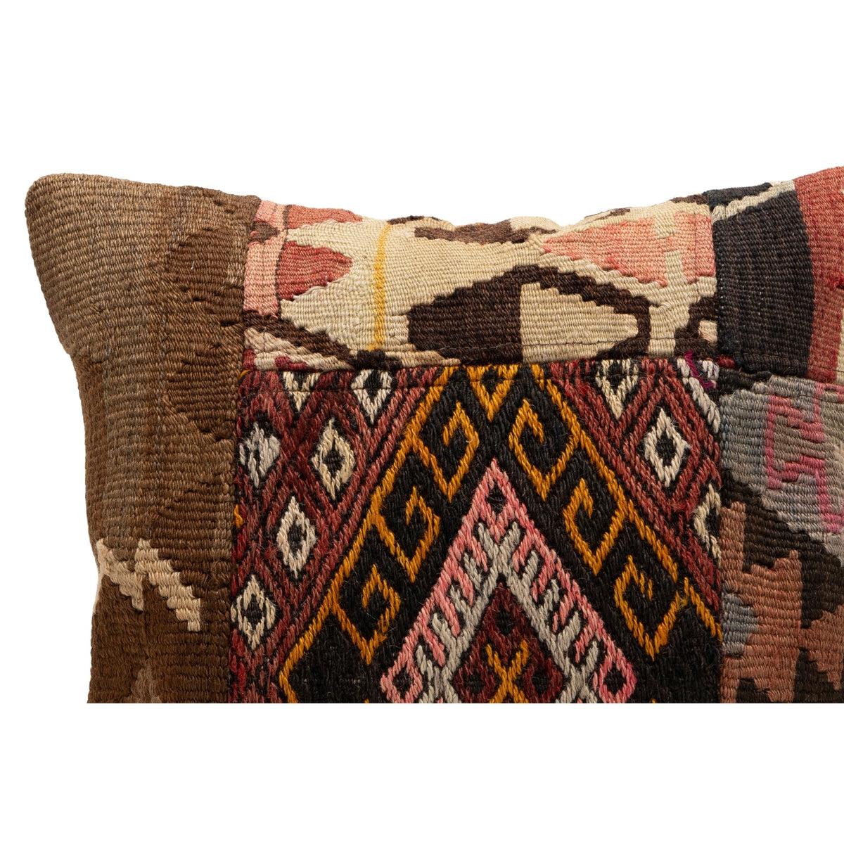 Patchwork Kilim Cushion Pillow Cover 16" x 16"