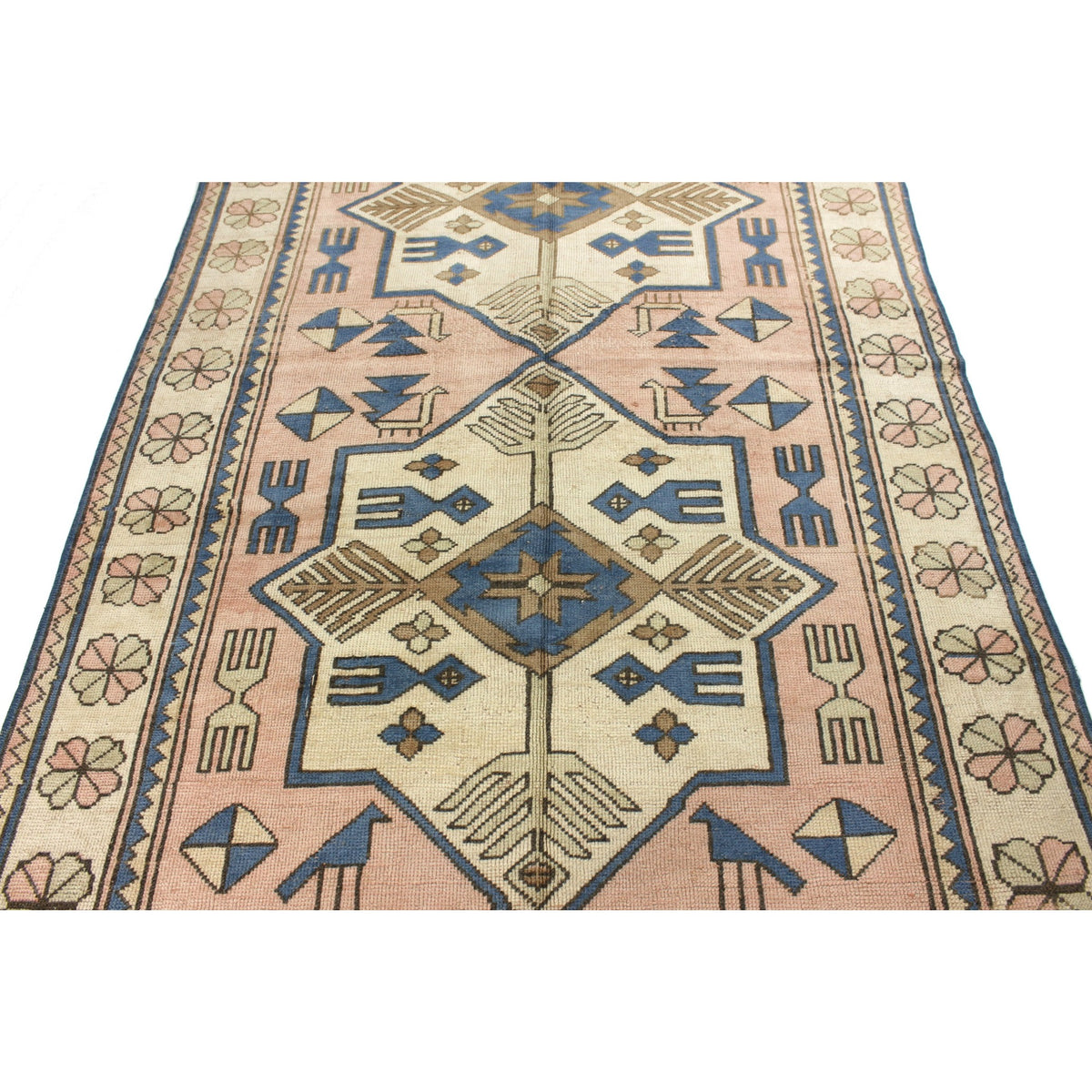 Gavan - (4'8'' x 7'5'') Vintage Turkish Rug