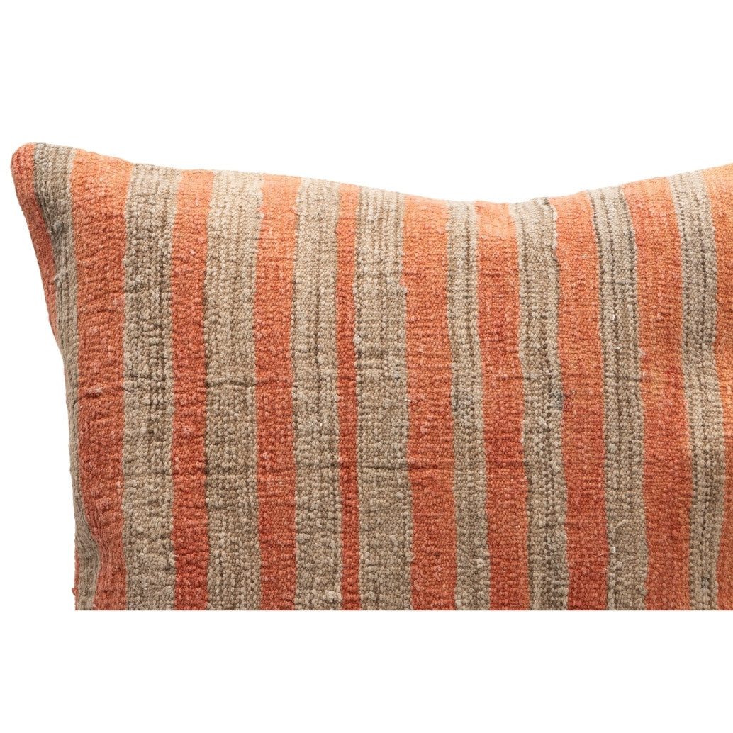 Neutral Vintage Kilim Throw Pillow Cover 20" x 20"