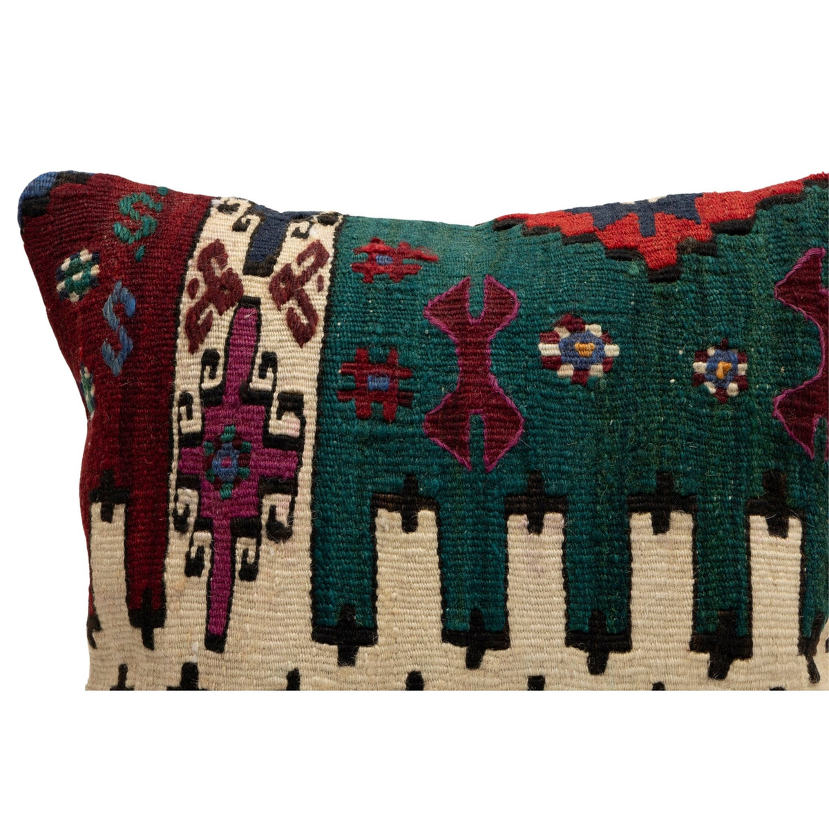 Handwoven Vintage Kilim Pillow Case 16" x 16"