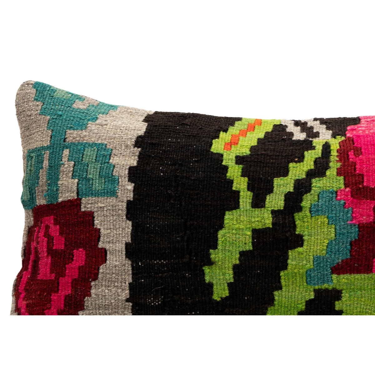 Handmade Moldovan Kilim Pillow Case 12" x 20"