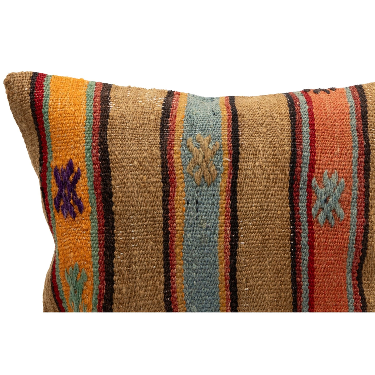 Authentic Kilim Throw Pillow Case 16" x 16"