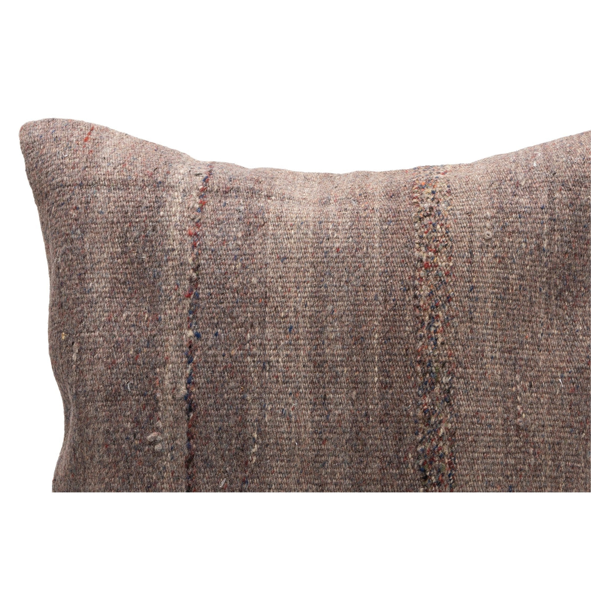 24" x 24" Handwoven Brown Kilim Cushion Cover