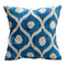 Artisanal Velvet Ikat Lumbar Pillow Case | Handcrafted Decorative Cushion, 16x16" / 40x40 cm
