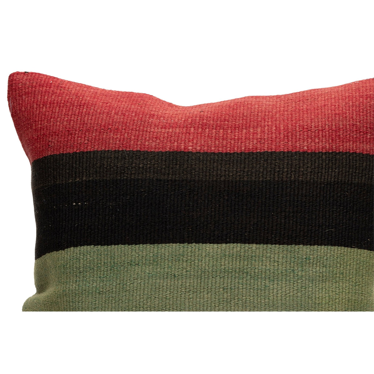 Vintage Striped Handwoven Kilim Cushion Cover 16" x 16"