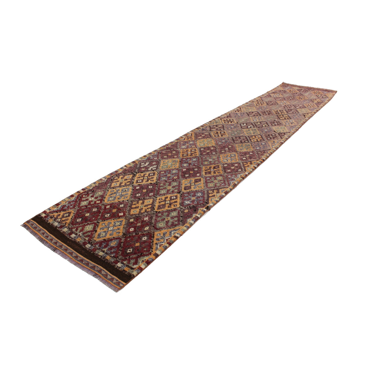 Kalibar - (2'8" x 14'1") Vintage Turkish Runner Rug