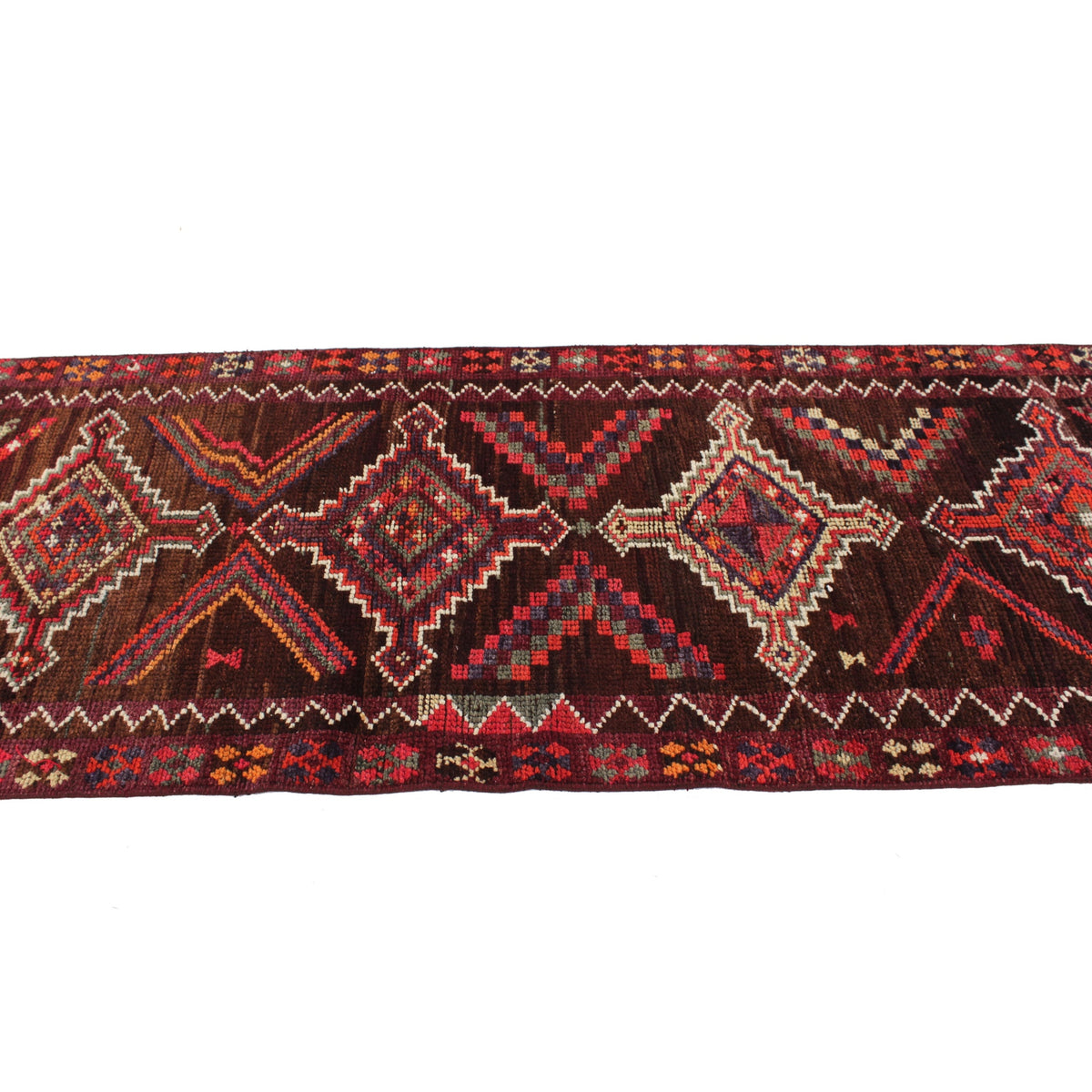 Balasan - (2'9" x 12'10") Vintage Turkish Runner Rug