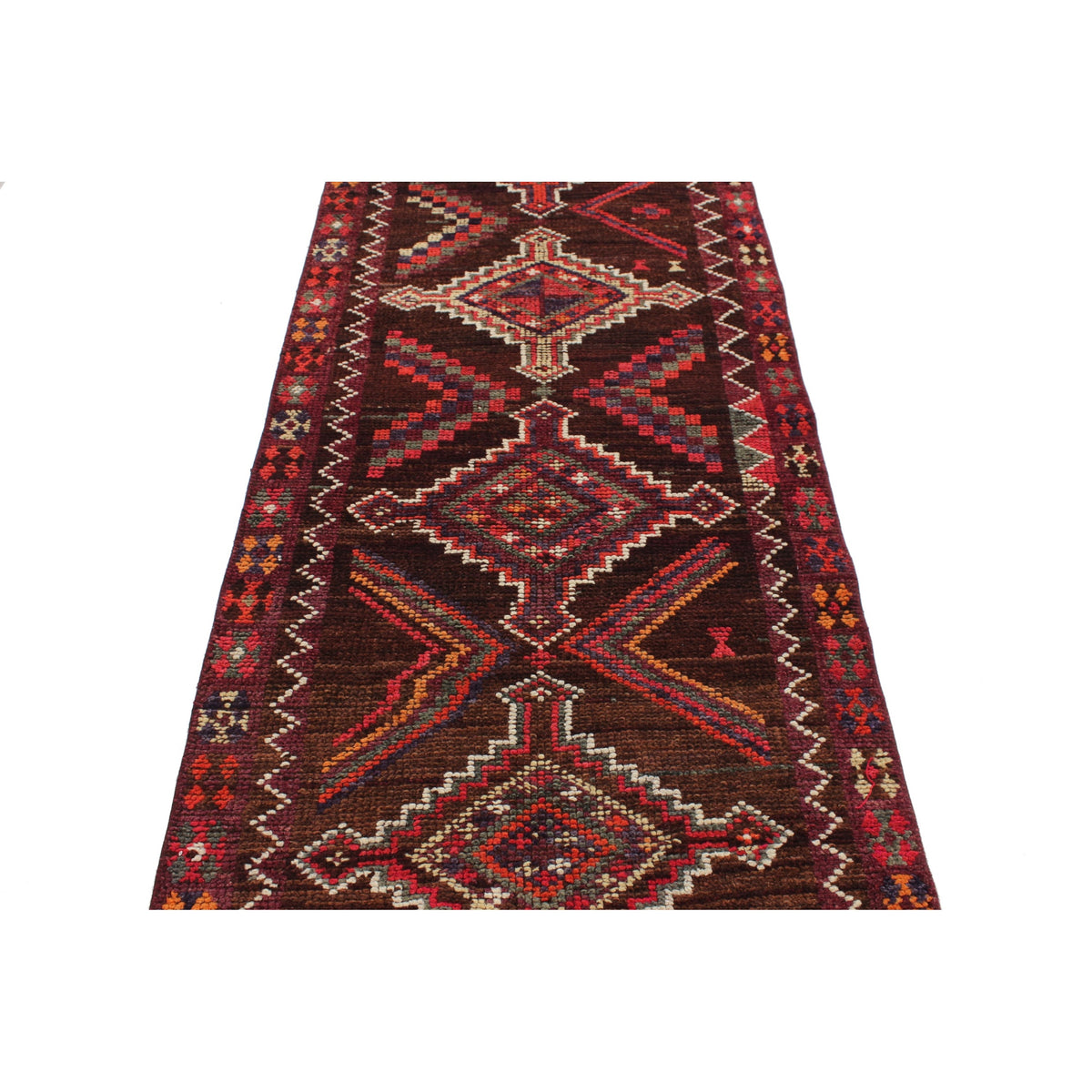 Balasan - (2'9" x 12'10") Vintage Turkish Runner Rug