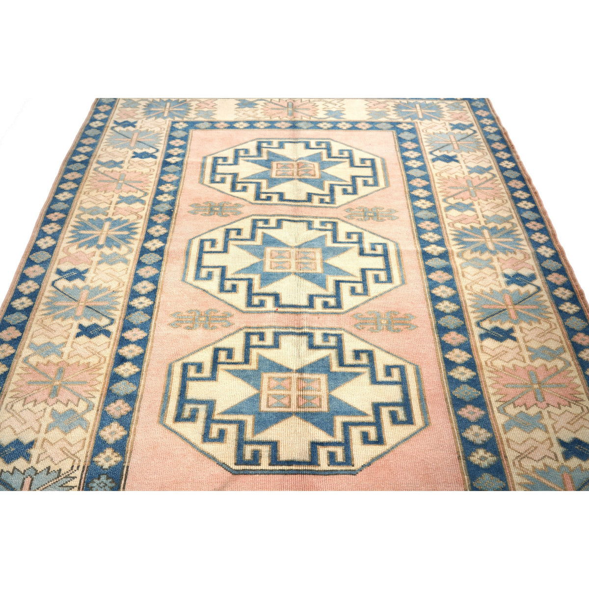 Meranti - (6' x 6'11'') Vintage Turkish Rug