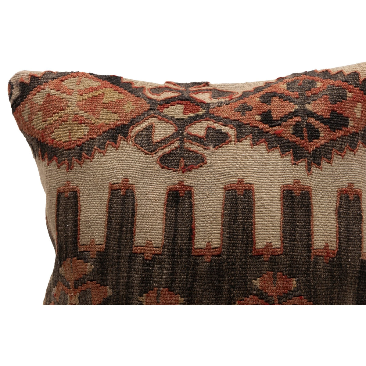 Vintage Handwoven Turkish Kilim Pillow Cover