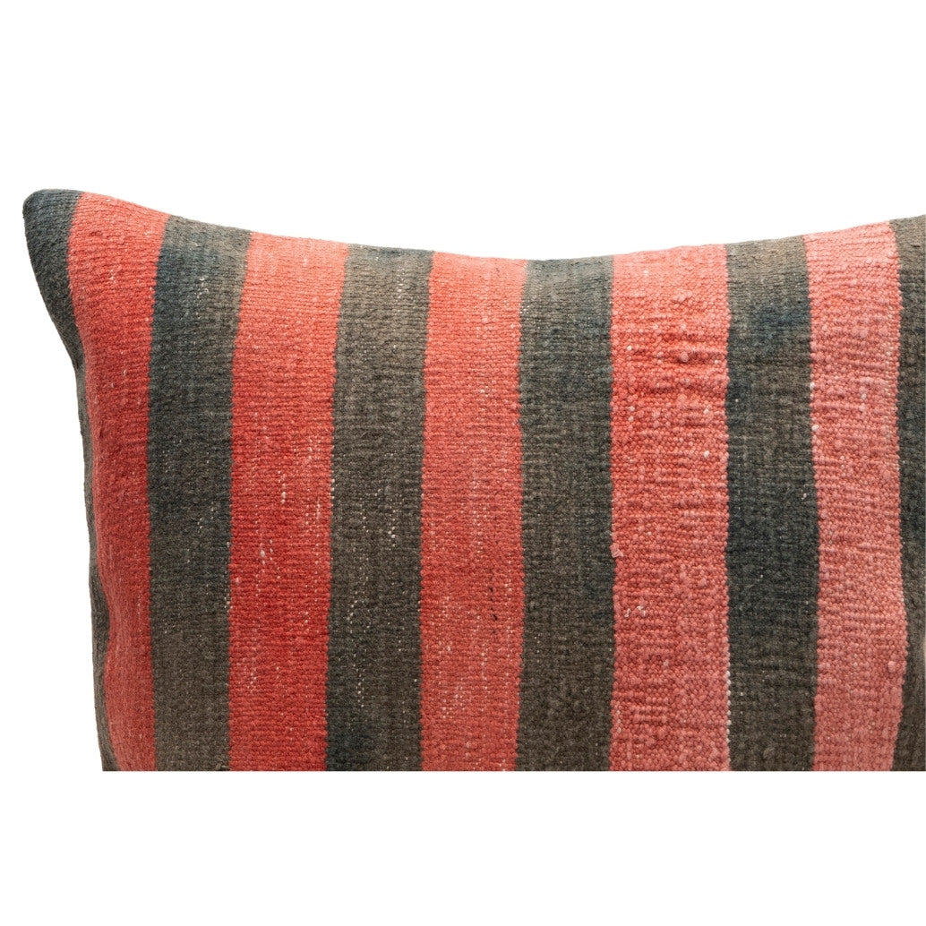 Striped Vintage Kilim Throw Pillow Cover 20" x 20"