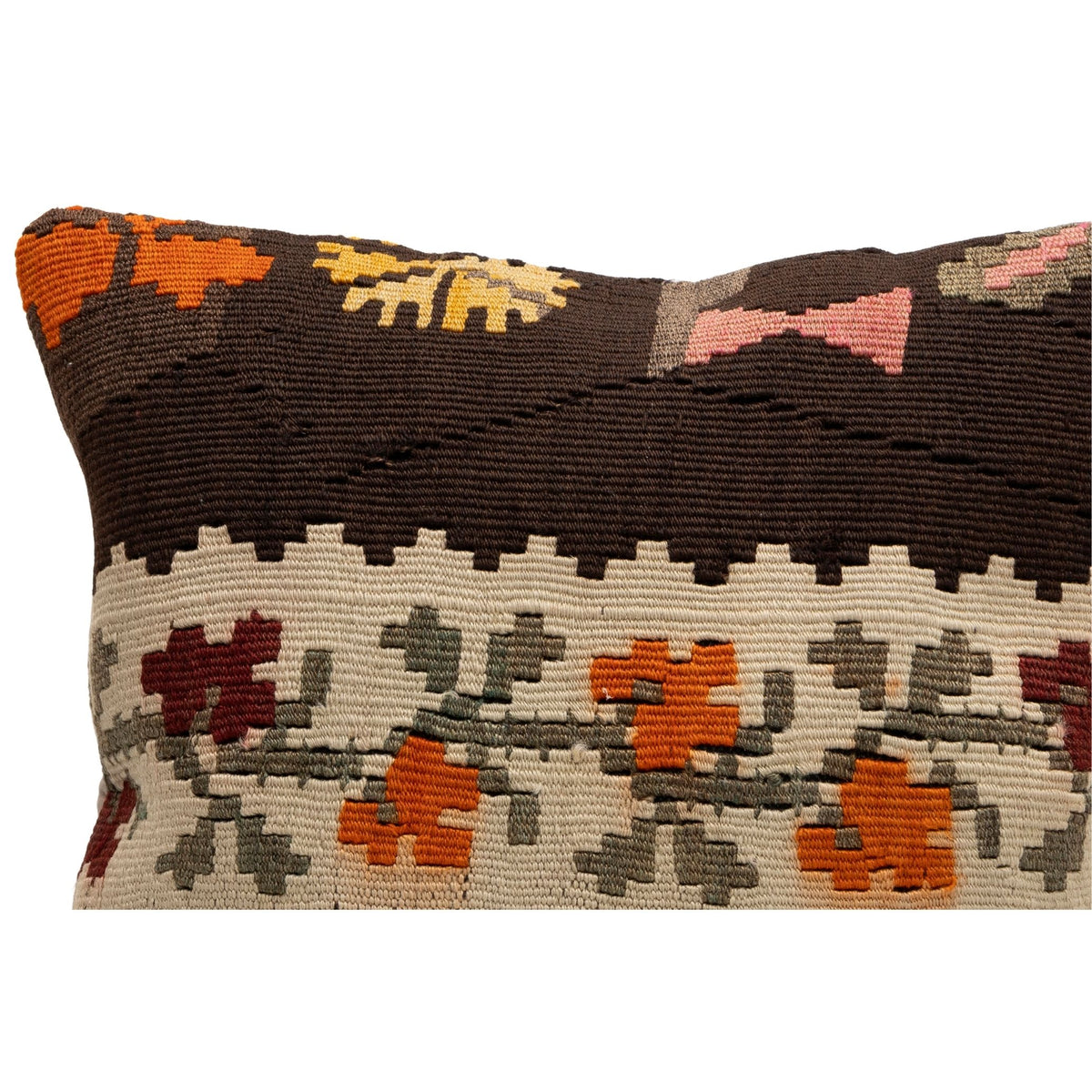 Handmade Kilim Throw Pillow Cover 16" x 16"