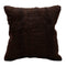 Brown faux fur pillow