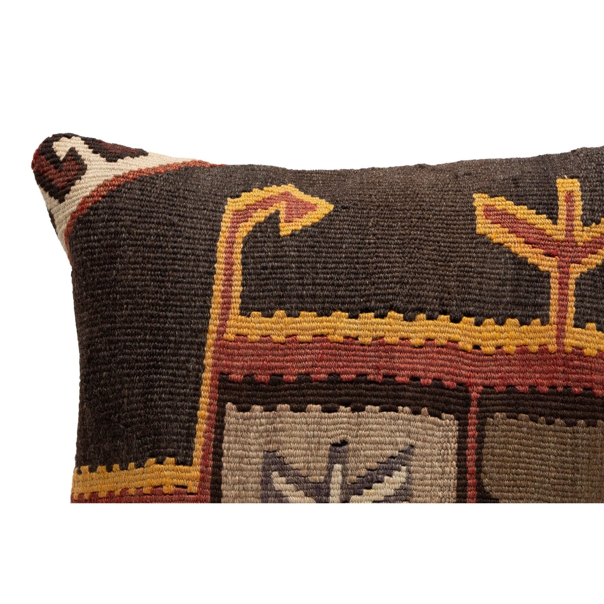 Handmade Kilim Throw Pillow Cover 16" x 16"