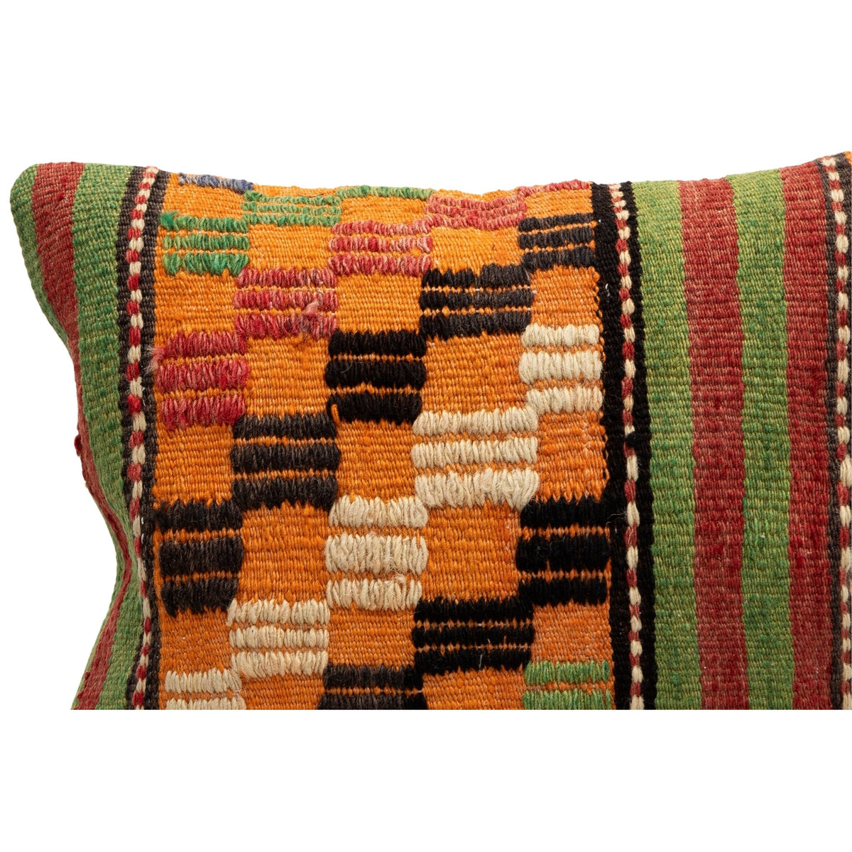 Handwoven Vintage Kilim Pillow Case 16" x 16"