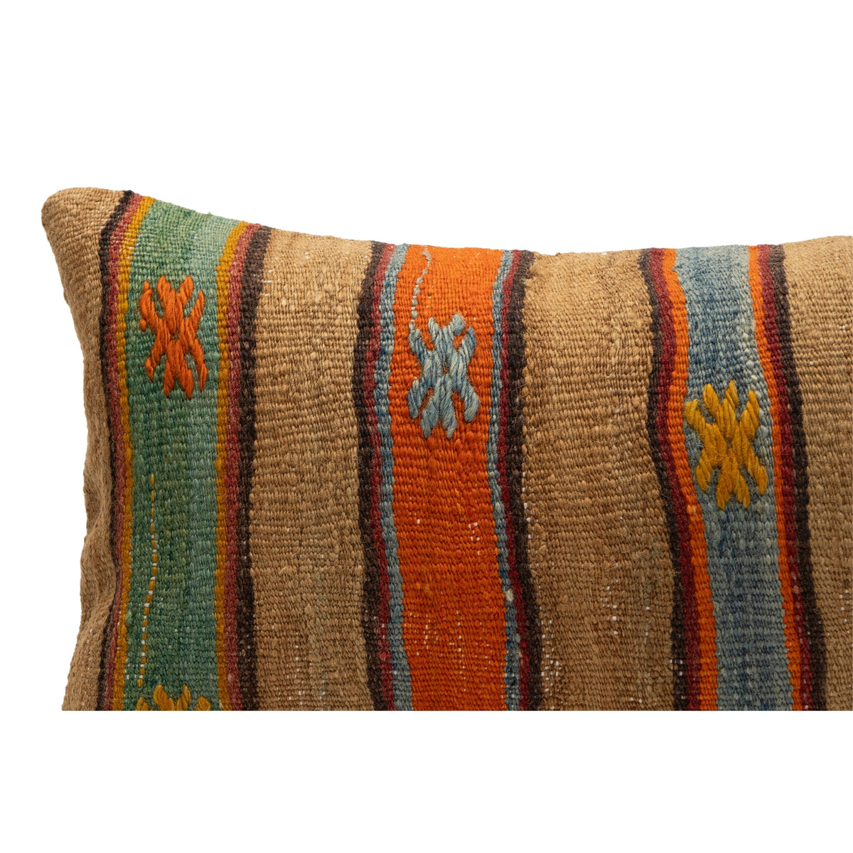 Vintage Ethnic Striped Kilim Throw Pillow Cover 12" x 20"