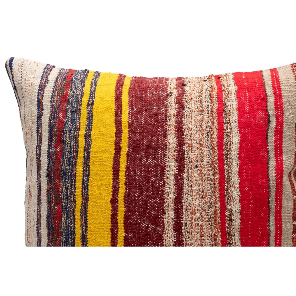 Striped Vintage Kilim Throw Pillow Cover 20" x 20"