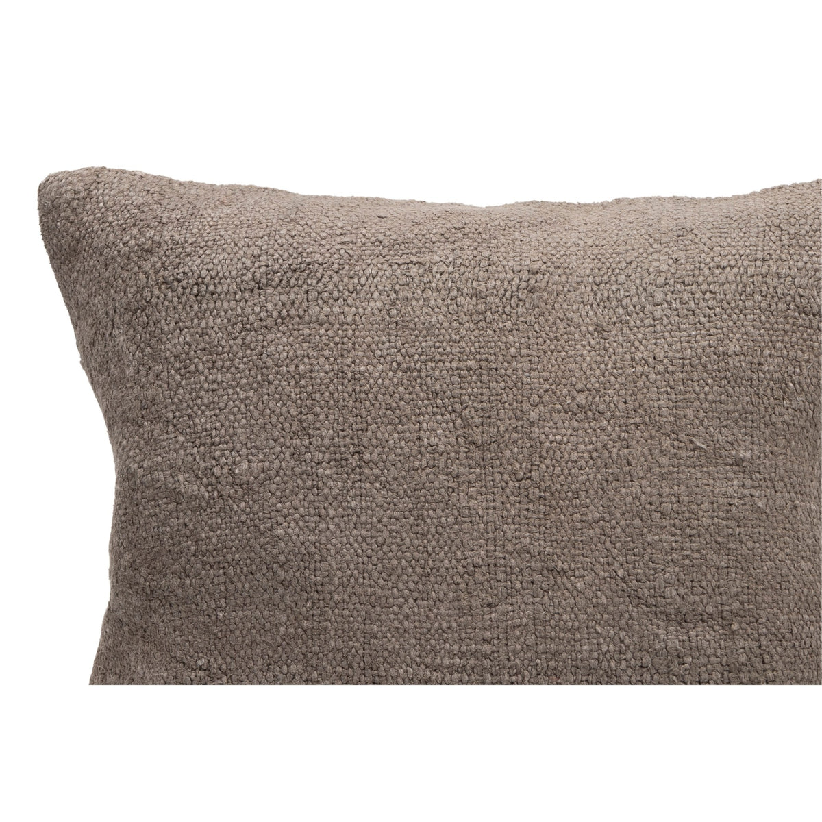 Natural Gray Wool Cushion Pillow Cover 16" x 16"