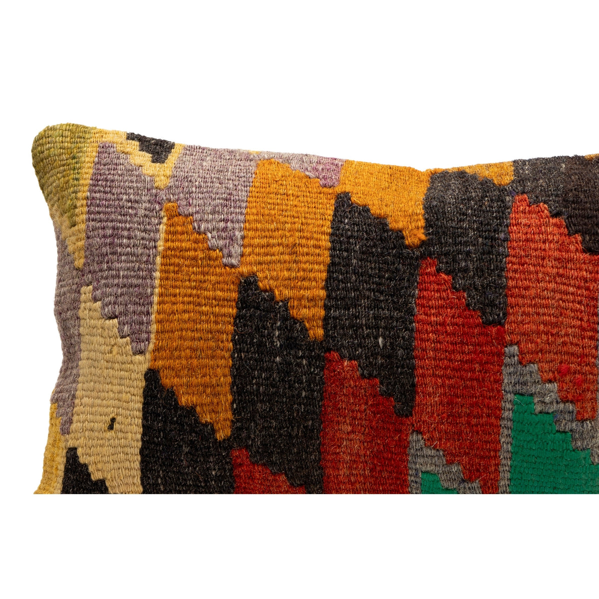 Geometric Ethnic Kilim Throw Pillow Cover 12" x 20"