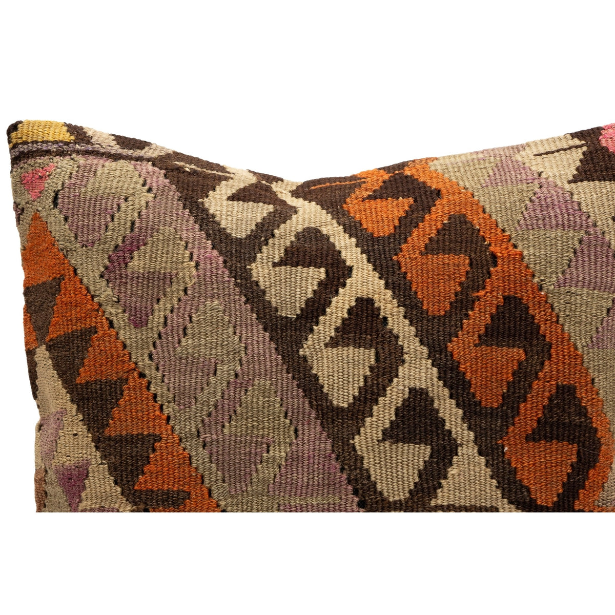 Handwoven Oriental Kilim Pillow Cover 16" x 16"