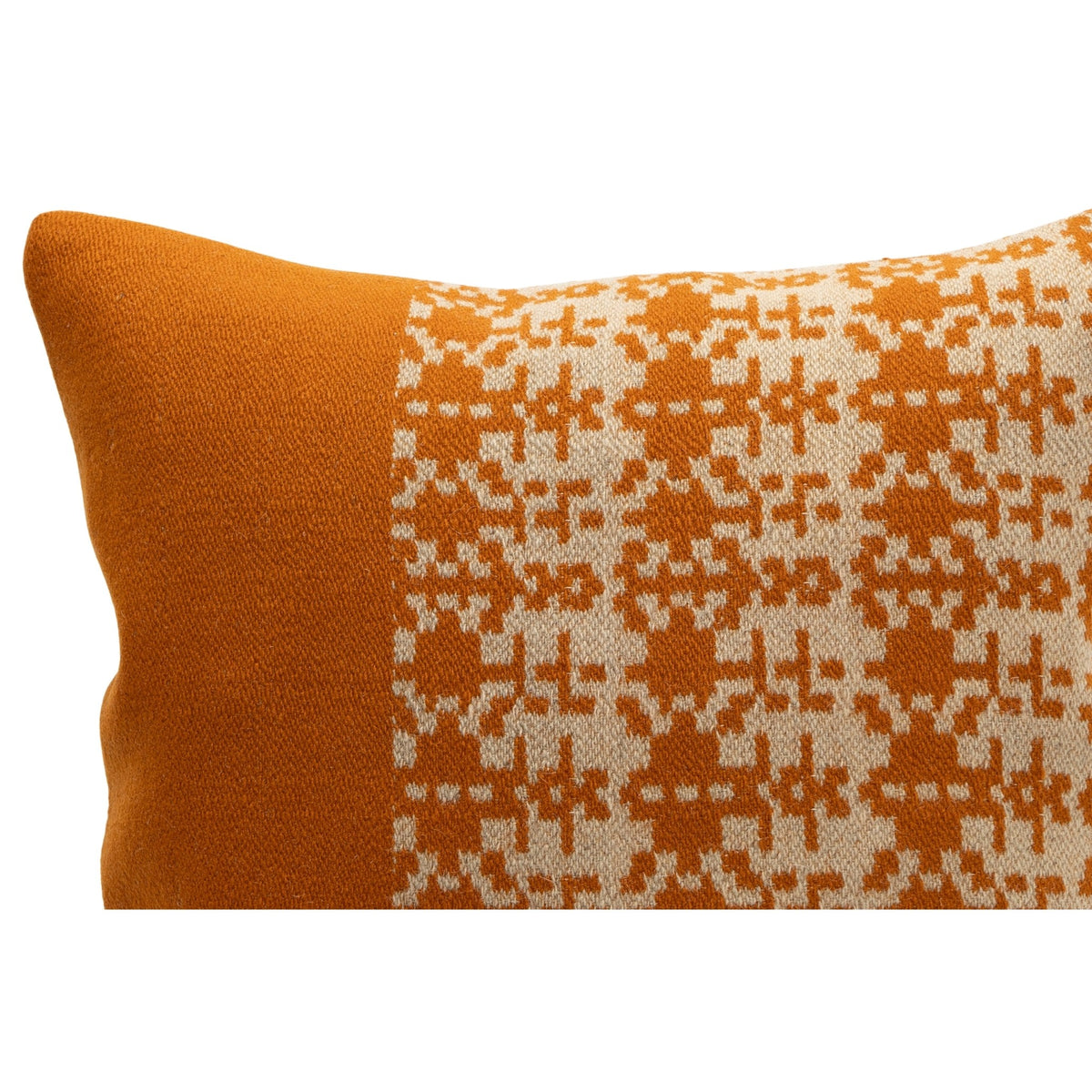 Vintage Orange Kilim Cushion Cover 16" x 16"