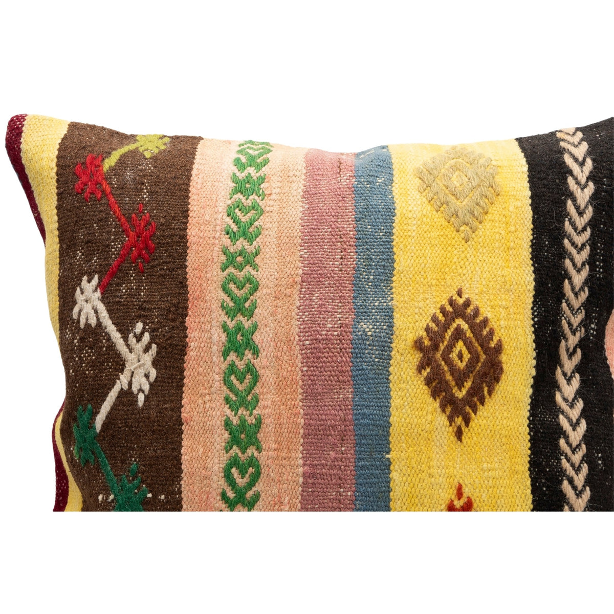 Vintage Neutral Kilim Pillow Cover 20" x 20"