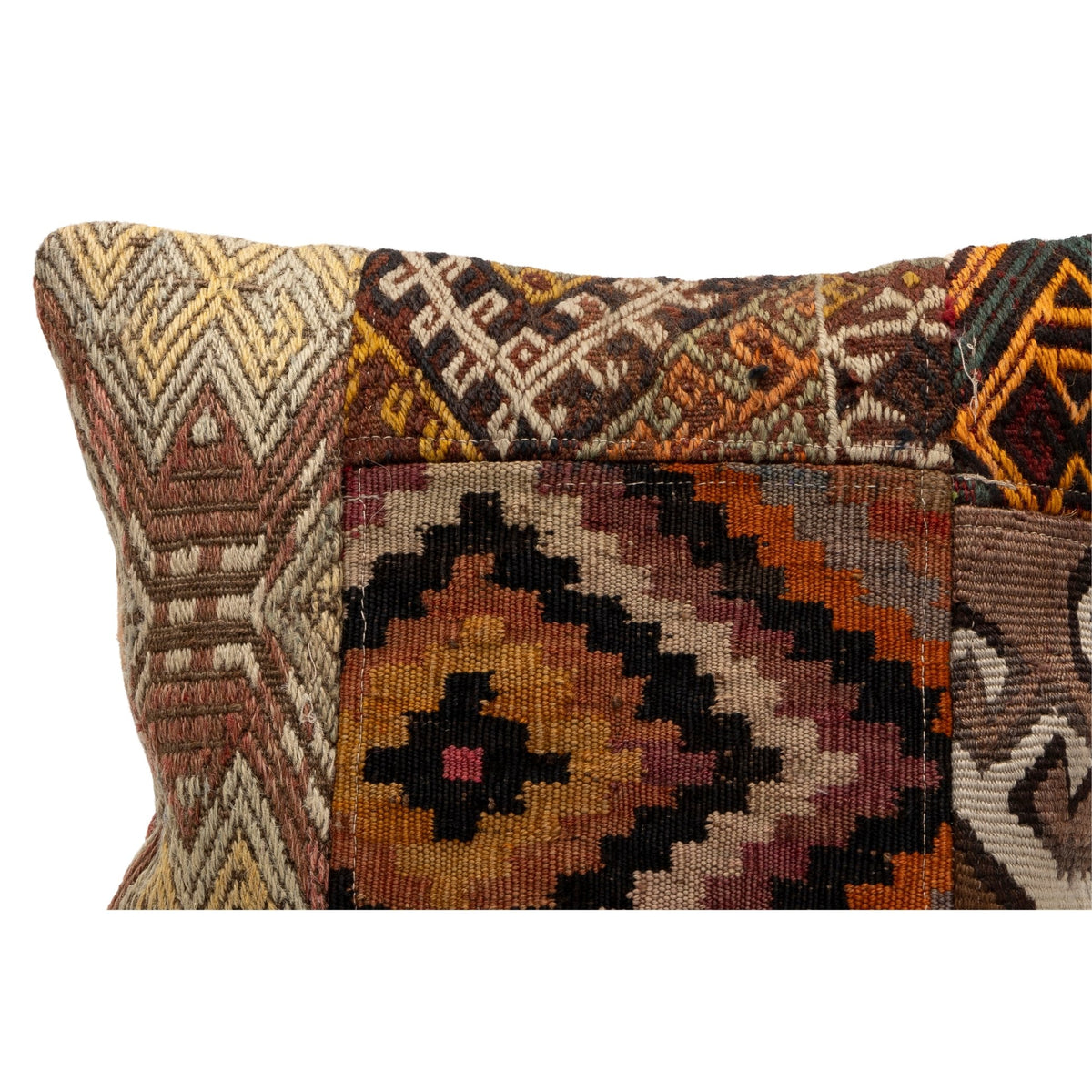 Patchwork Kilim Cushion Pillow Cover 16" x 16"