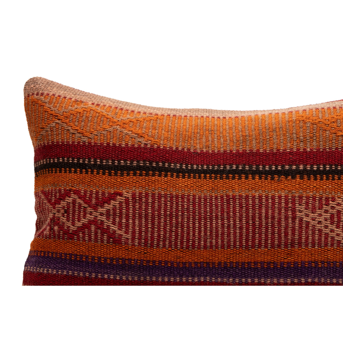 Ethnic Vintage Kilim Throw Pillow Cover 12" x 20"