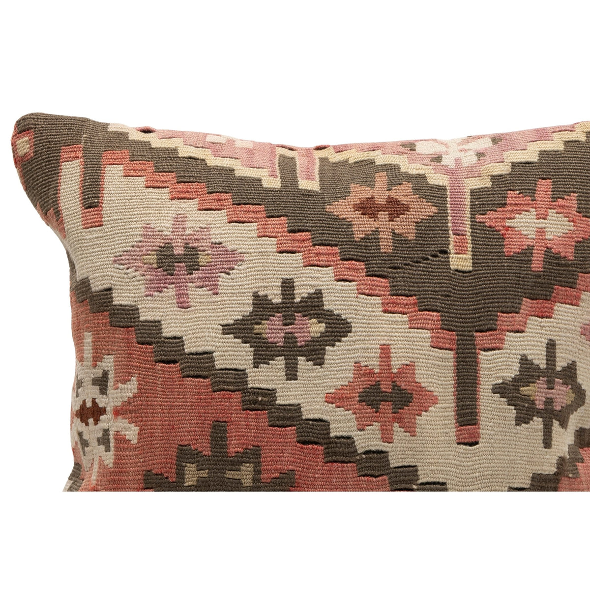 Vintage Handwoven Turkish Kilim Pillow Cover