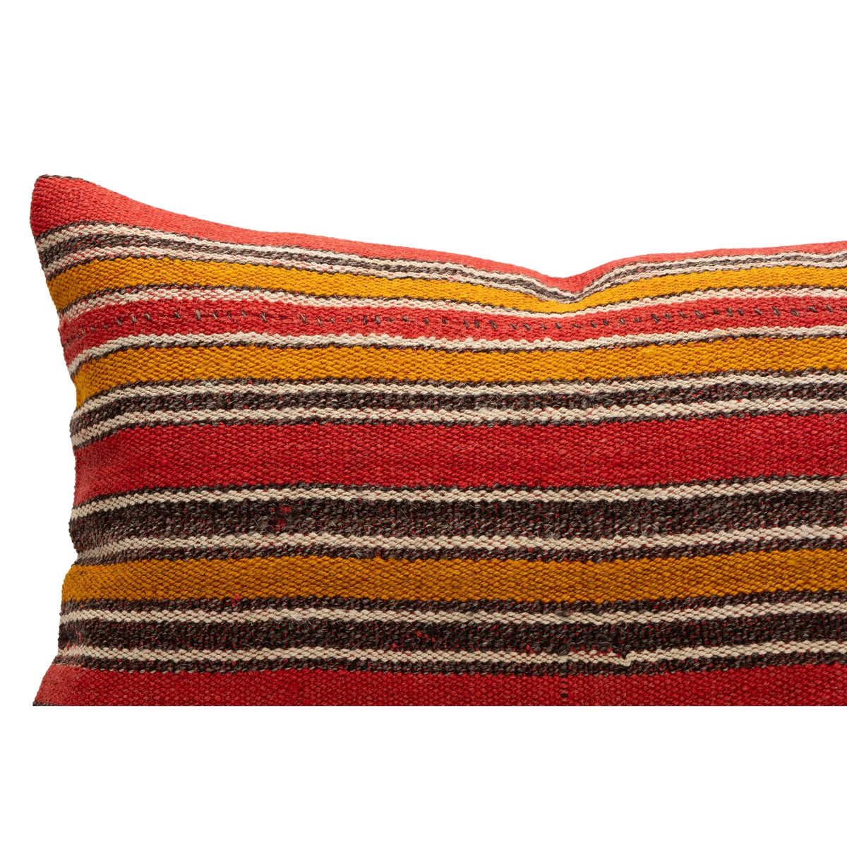 Handmade Striped Kilim Throw Pillow Case 16" x 24"